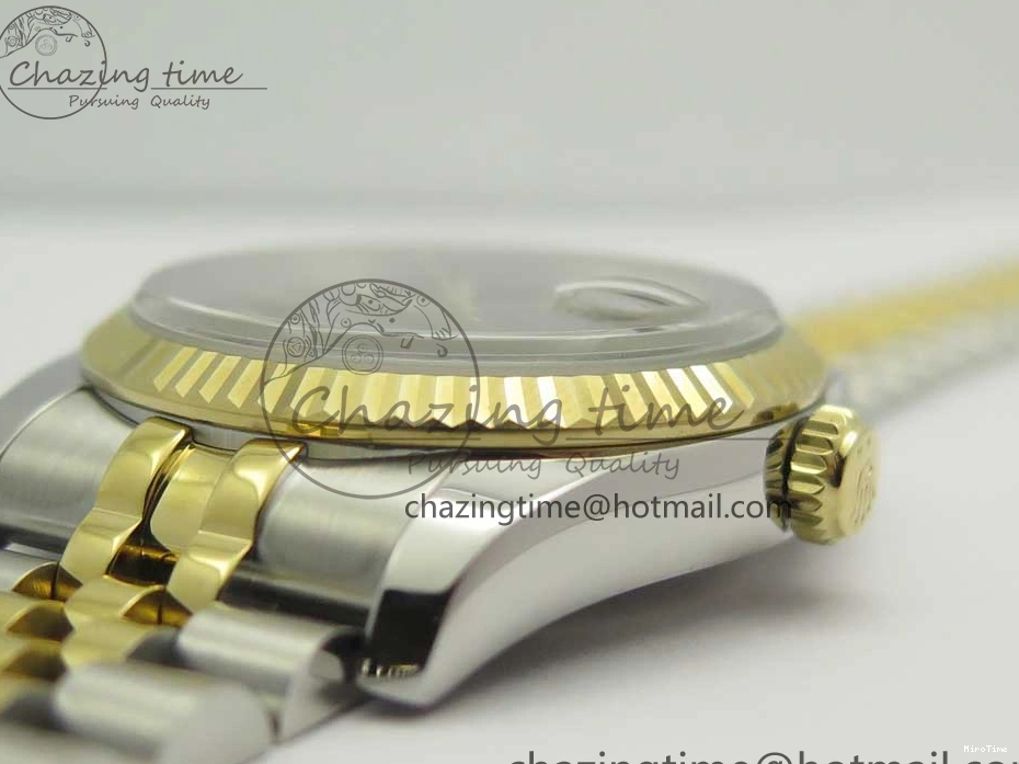 MiroTime 0801 DateJust 36 SS YG 116233 ARF 1:1 Best Edition 904L Steel Black Dial Stick Markers on Jubilee Bracelet SH3135 V EasyMatch 3261